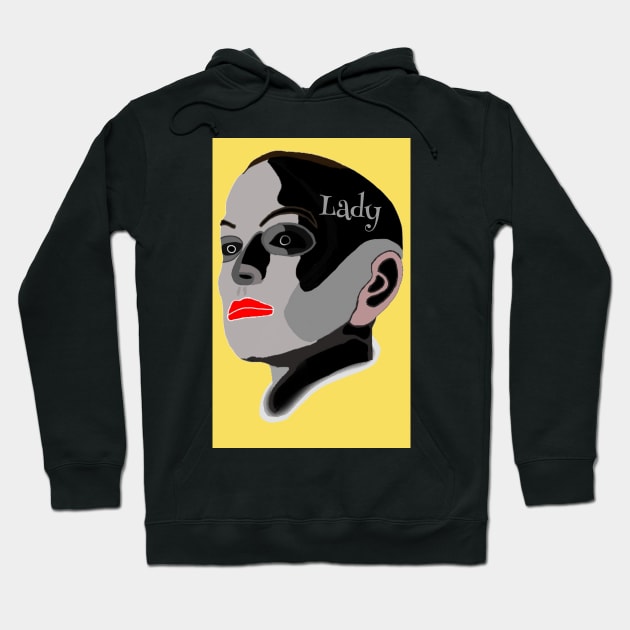 Bold Gothic Woman Hoodie by ArtsyPieces